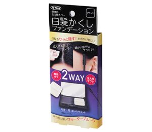 白髪かくしコンパクト ブラック 製品画像