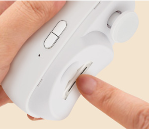 電動爪切り+磨き 使用イメージ2