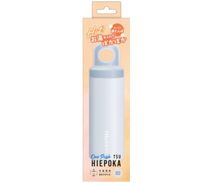 One-Push Ice Pack Bottle ISU HIEPOKA Light blue Product image (back)