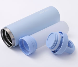 One-Push Ice Pack Bottle ISU HIEPOKA Light blue Body