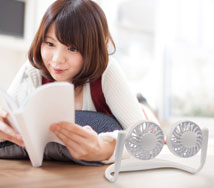 首かけダブルファン 使用イメージ2