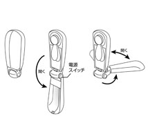 折りたたみ携帯扇風機 使用イメージ3