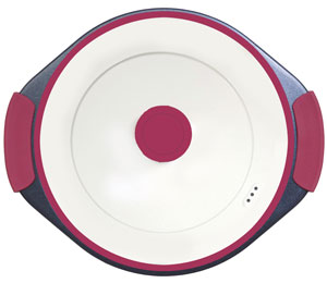 レンジdeビストロ Circle ワインレッド 蓋付イメージ