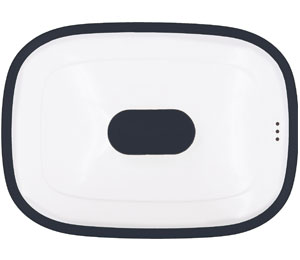 レンジdeビストロ Oval カフェブラック 蓋付イメージ