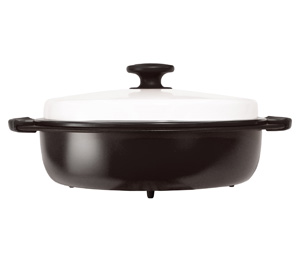 Microwave Bistro Deep Circle (Deep type/Exclusively for mail-order sale) Cafe Black Cover image side