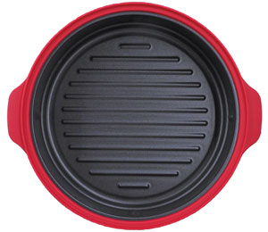 Microwave Double-Sided Baker with Steaming Plate Body